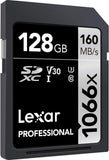 Lexar Silver Series Professional 1066x 128GB SDXC UHS-I Memory Card, 2-Pack