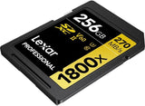 Lexar Professional 1800x SDXC UHS-II Card Gold Series 256GB - (2-Pack)