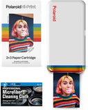 Polaroid Hi-Print - Bluetooth Connected 2x3 Pocket Phone Photo Printer with Polaroid Hi·Print 2x3 Paper Cartridge (20 Sheets) and Microfiber Cloth