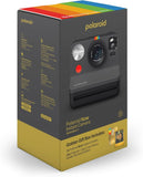 Polaroid Now 2nd Generation I-Type Instant Camera + Golden Moments Film Bundle - Now Black Camera + 16 Gold Color Photos (6288)