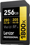Lexar Gold Series Professional 1800x 256GB UHS-II SDXC Memory Card, 2-Pack
