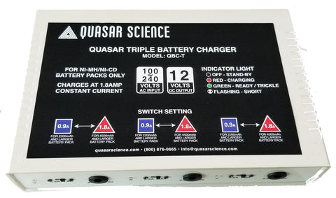 Quasar Science TRIPLE BATTERY CHARGER